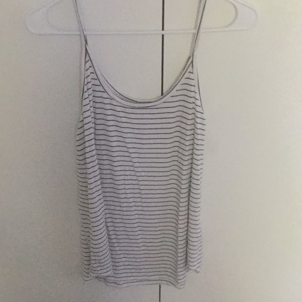 Black and white tank top